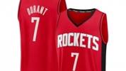 自7月7日以来Fanatics平台NBA球衣销量排行榜:杜兰特火箭7号第一